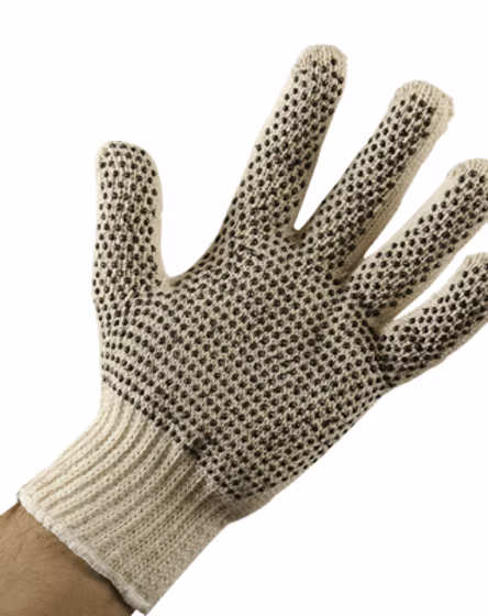 Guantes tejidos de algodón